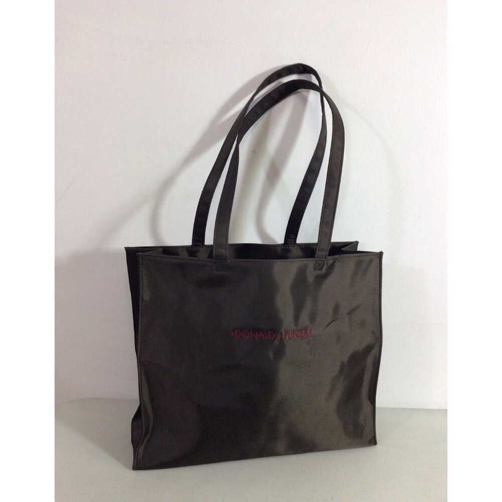 Donald J Pliner Couture Womens Brown Purse Canvas Tote